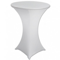 Spandex Cocktail Table Covering (white)