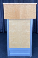 Podium - aluminum with wood panel