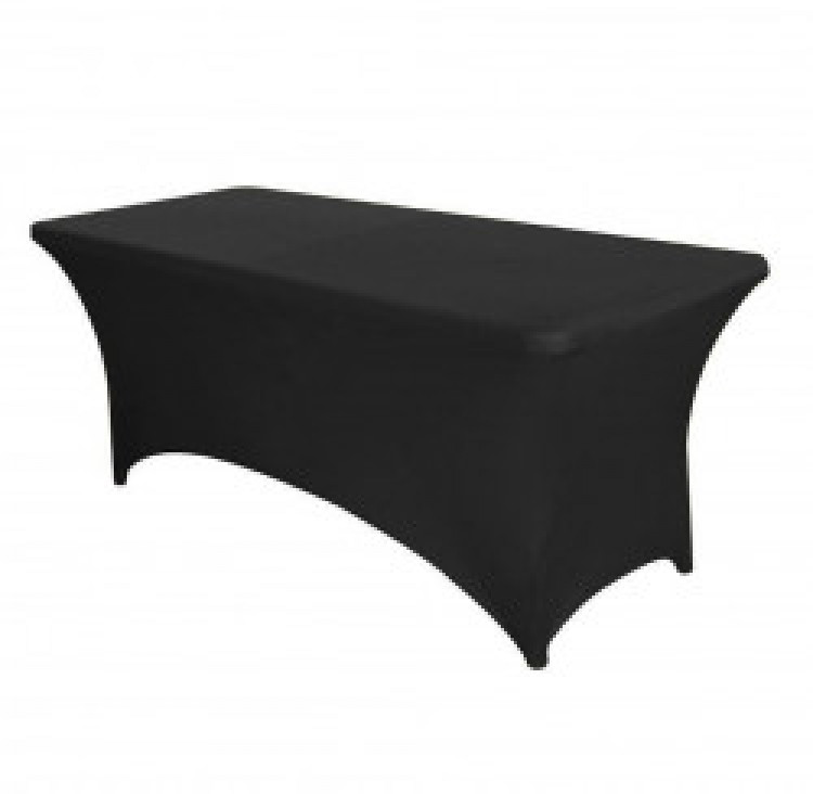 Spandex Tablecloth 6 ft. (black)