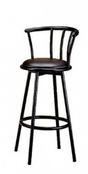 Chair - black stool(swivel, with cushion seat & back support