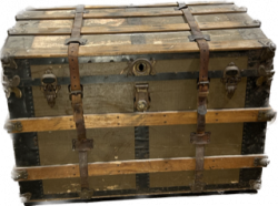 Vintage Trunk (36 in. L x 22 in. W x 25 in. H)