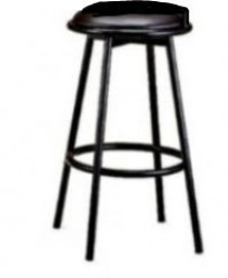 Chair - black stool (with cushion seat)