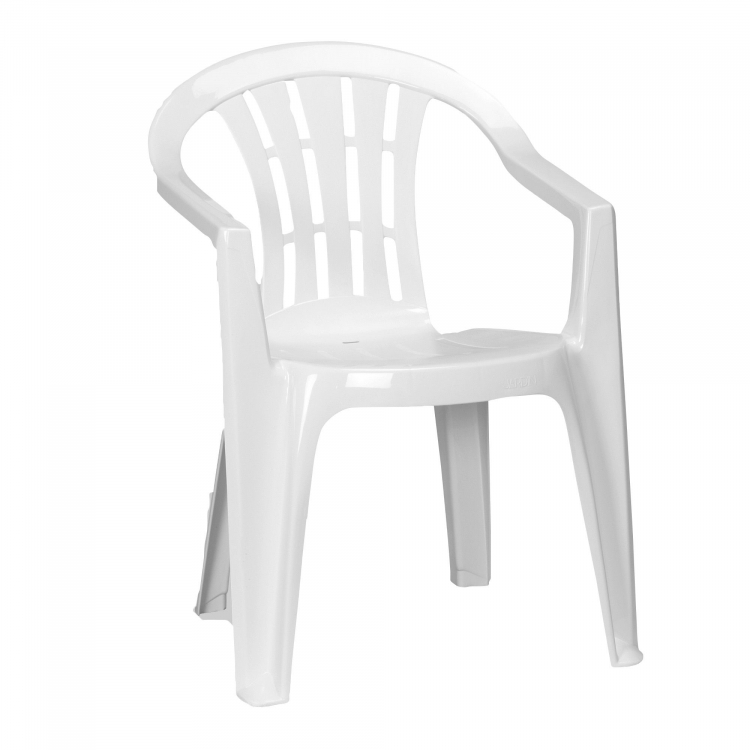 Chair - white stacking patio