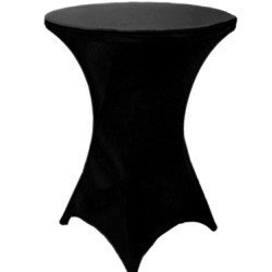 Spandex Cocktail Table Covering (black)